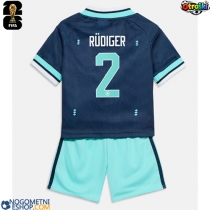 Otroški Nogometni dresi Nemčija Antonio Rudiger #2 Gostujoči SP 2026 Kratek Rokav (+ Kratke hlače)